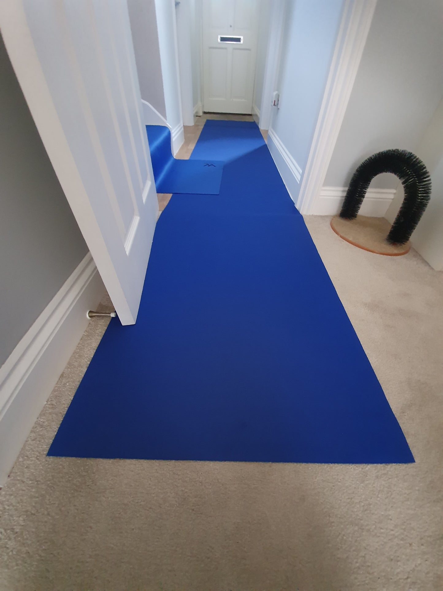 Blue Neoprene floor runners are the perfect solution to high traffic areas where protection is needed from foot traffic, water and dirt. neoprene floor runners can be used on all types of flooring from carpet, tiles, wood and stone. Neoprene floor runners are waterproof and can be cut from 1m to 30m. Neoprene floor runners are waterproof but also wick moisture from shoes to stop it transferring into the property. they can be hung and dried over night ready for repeat usage. 